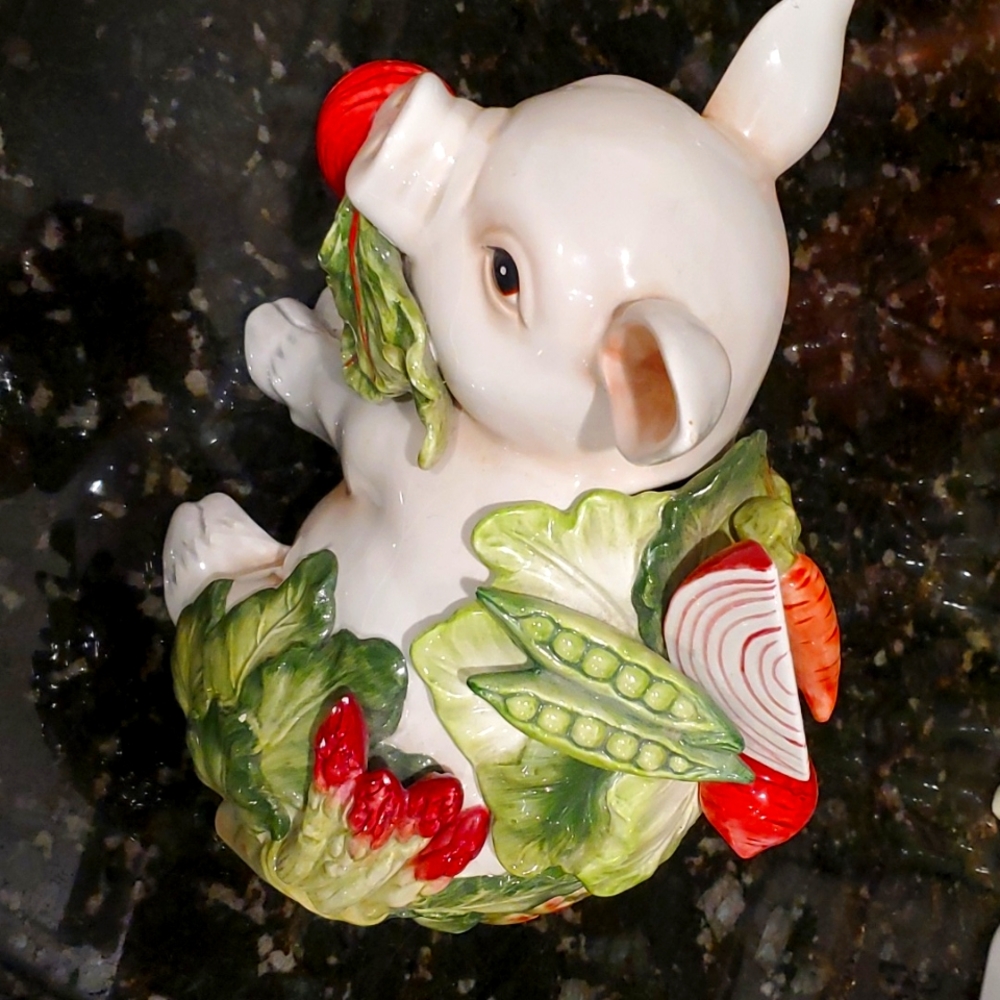 Fitz & Floyd French Market Pig Cookie Jar